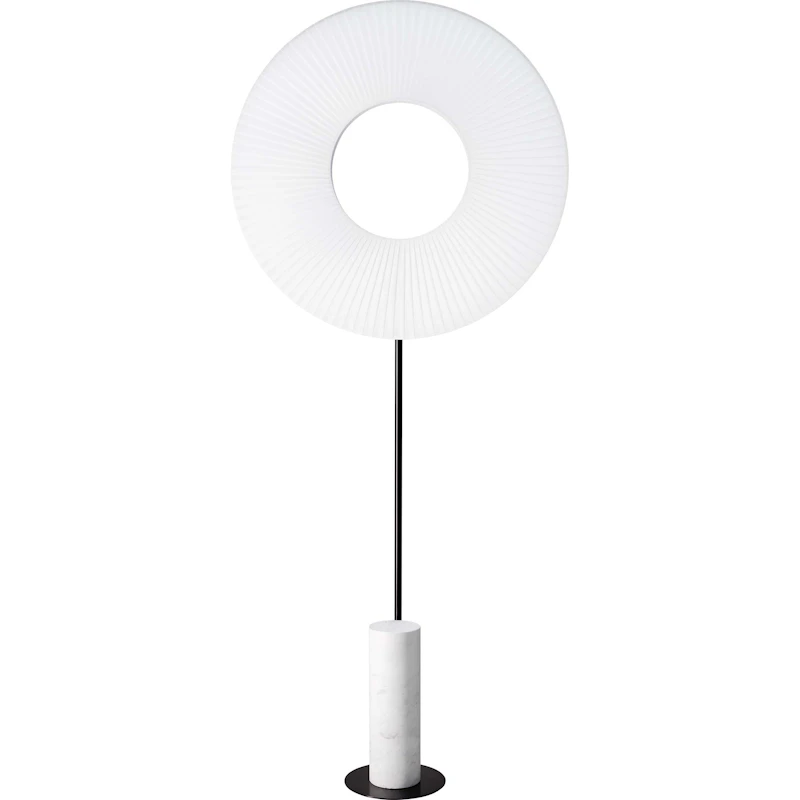 Iris Totem Golvlampa 78 cm, Vit / Vit Marmor