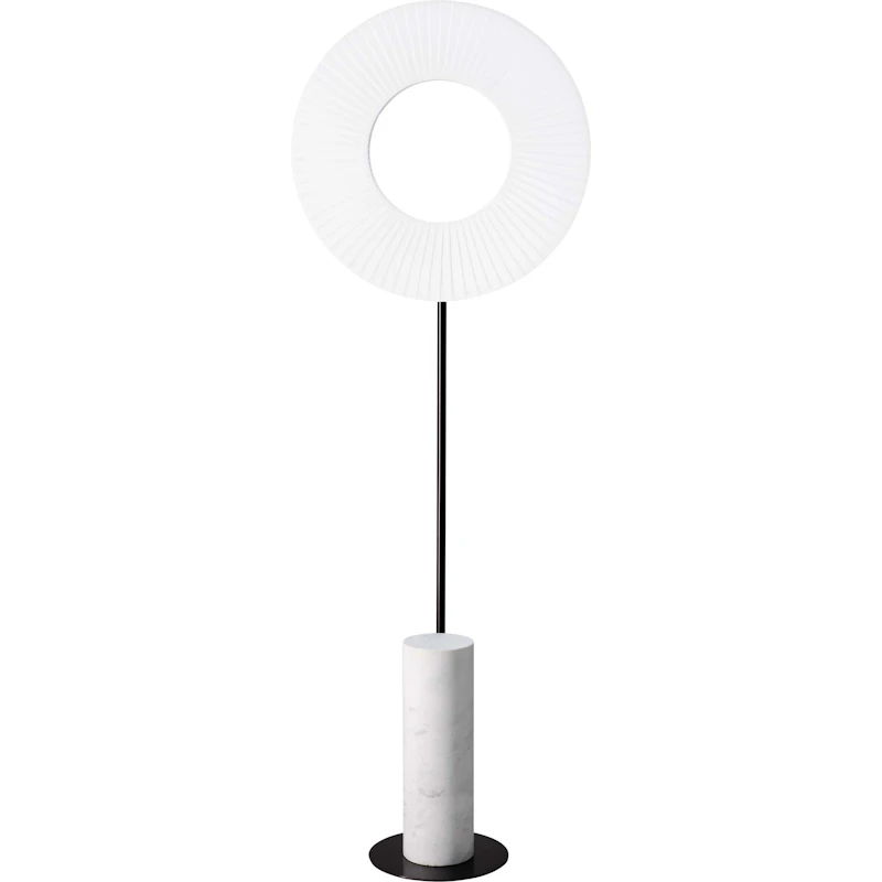 Iris Totem Golvlampa 50 cm, Vit / Vit Marmor