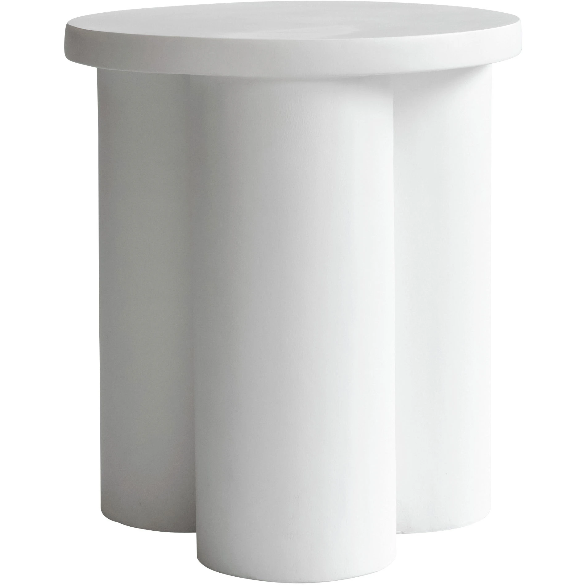 101 Copenhagen Big Foot Bord H&ouml;g 45x45 Cm Benvit - Sidobord & Avlastningsbord Fiberbetong Benvit - 247003