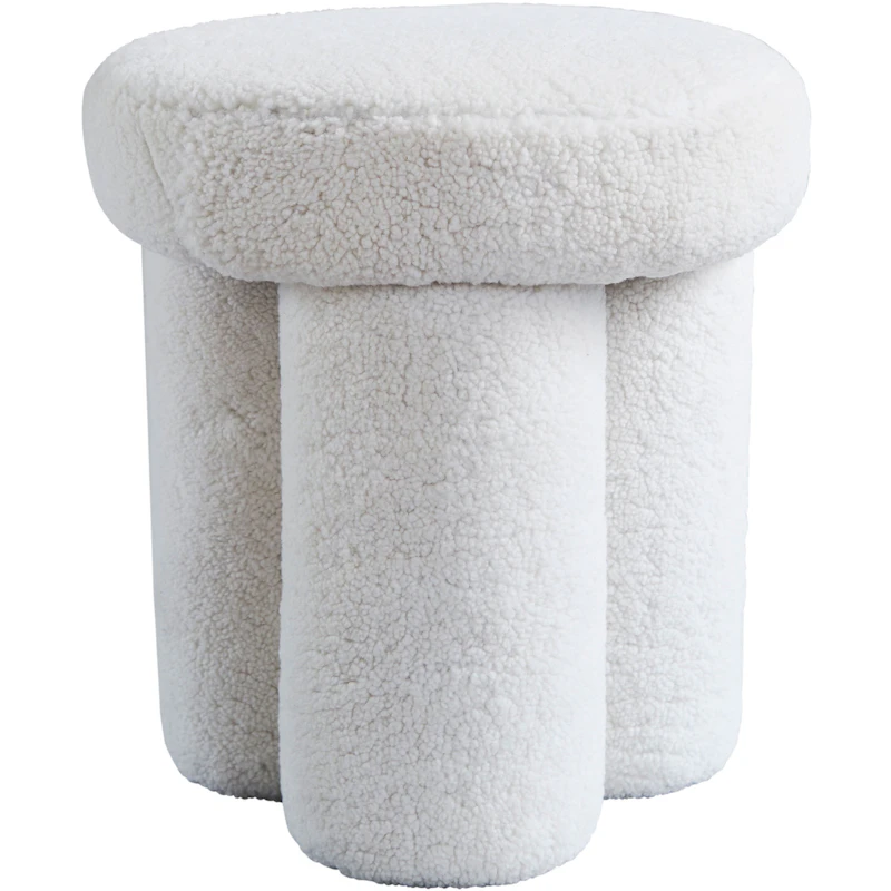 Big Foot Pall, Fårskinn Vit