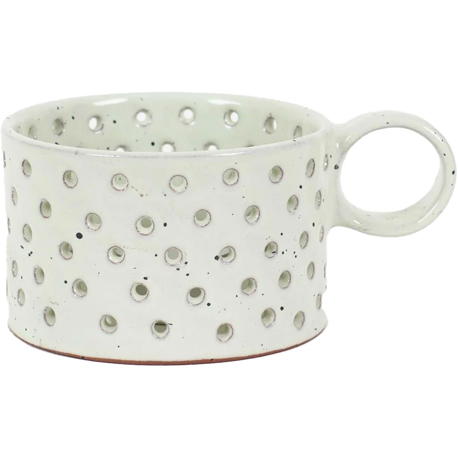 A World Of Craft Earth Ljuslykta Vit - Ljusstakar Stengods Vit - 1007659-NE