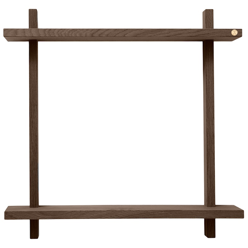 Treat Vägghylla Dubbel 60x60 cm, Rökt Ek