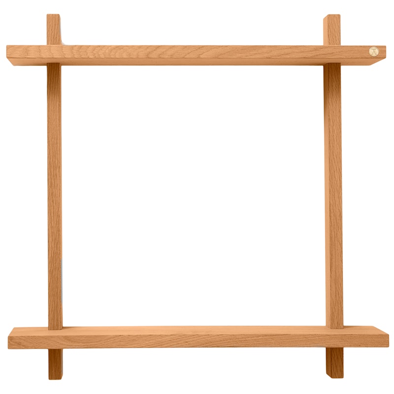 Treat Vägghylla Dubbel 60x60 cm, Oljad Ek