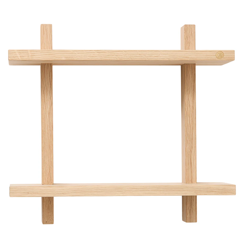 Treat Vägghylla Dubbel 34x34 cm, Ek
