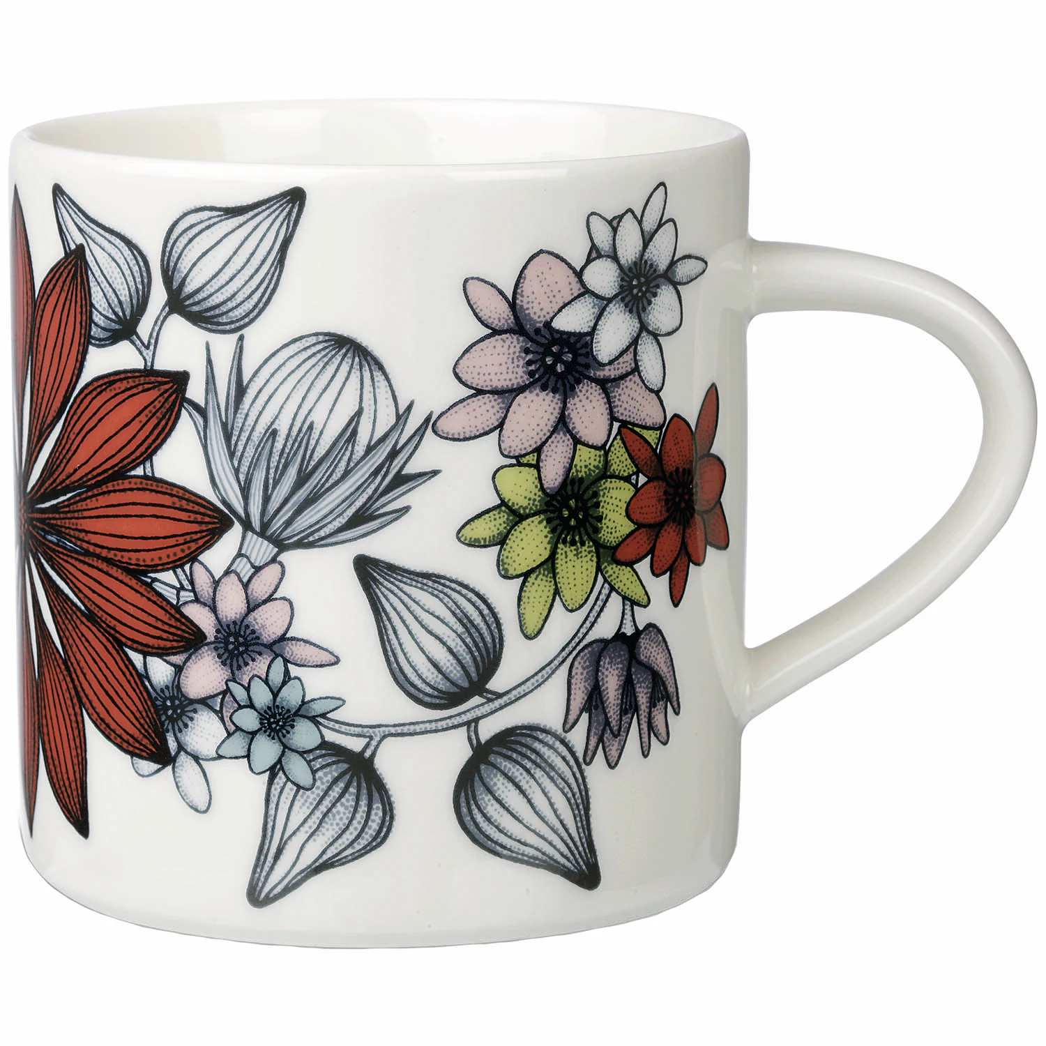 Arabia Runo Mugg Sommarstr&aring;le 35 Cl - Kaffekoppar Porslin Multi - 1005427