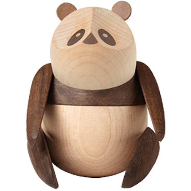 Panda Träfigur, 10 cm