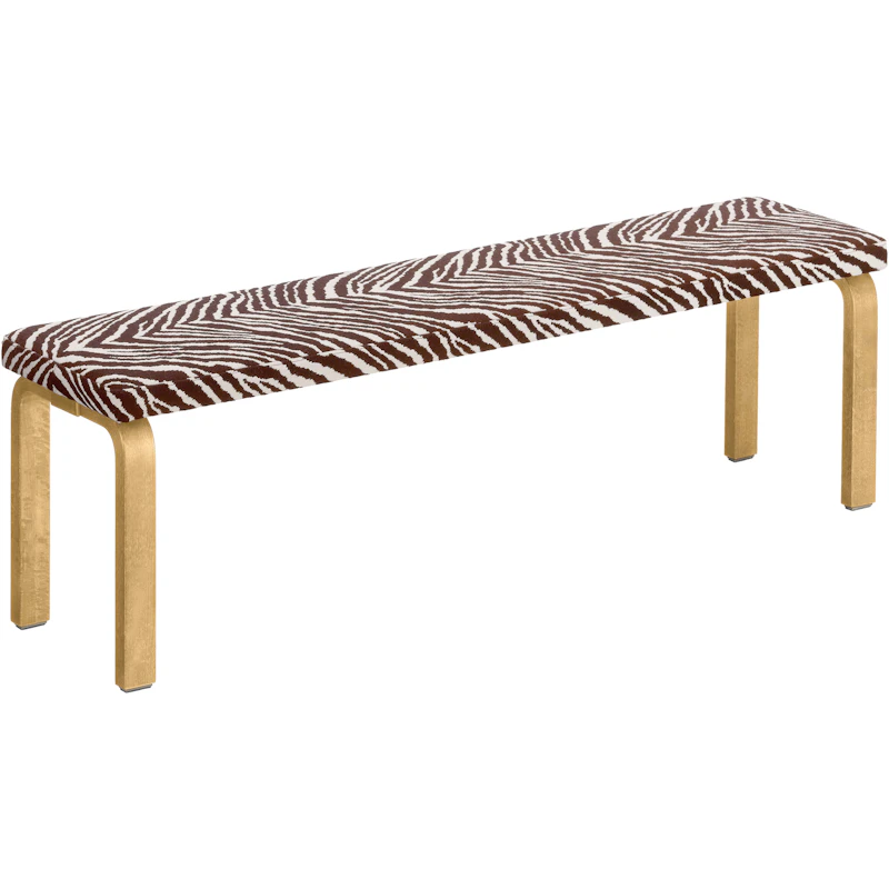 168B Bänk, Honungsbetsad / Zebra