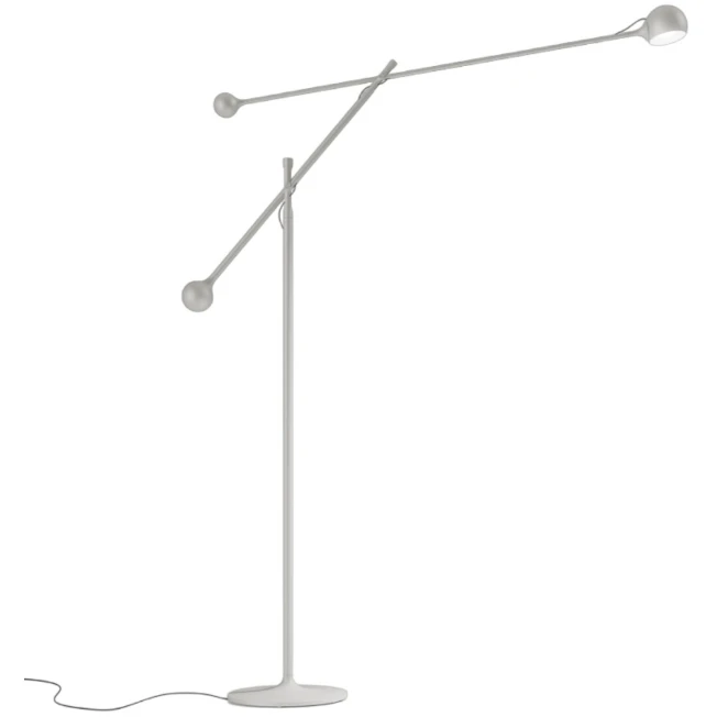 Artemide Ixa Golvlampa Vit / Gr&aring; - Golvlampor Aluminium Gr&aring; - 1111020A