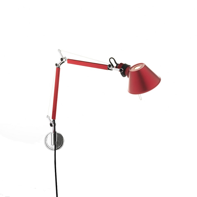 Tolomeo Micro Vägglampa, Röd