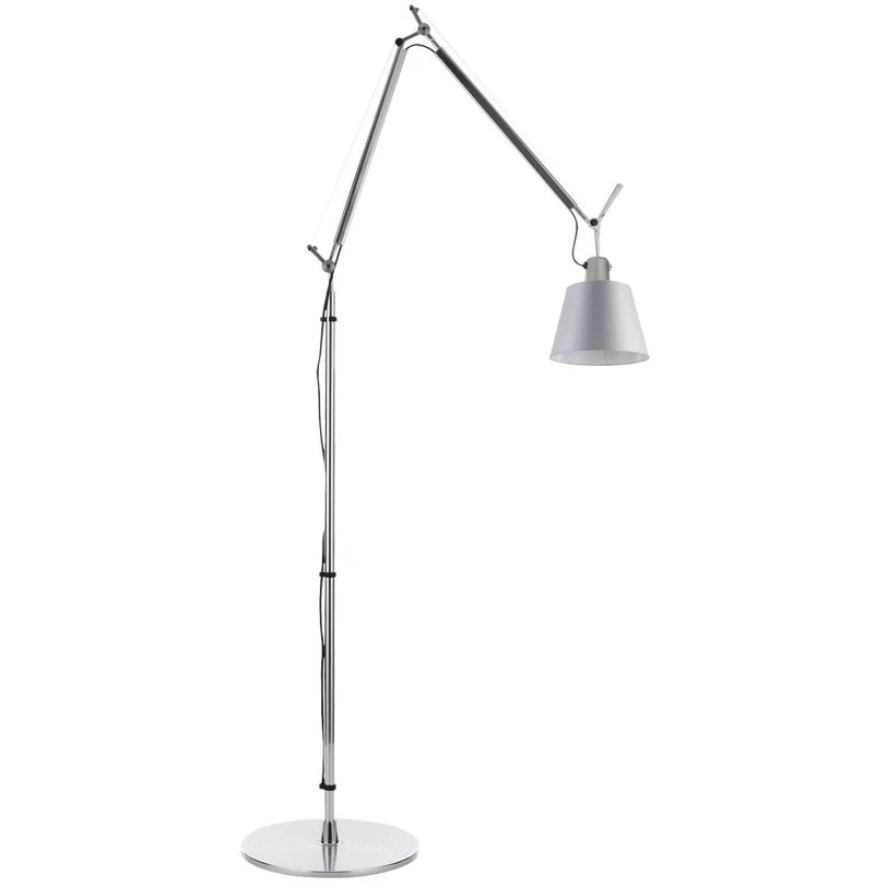 Artemide Tolomeo Basculante Golvlampa Satin - Golvlampor St&aring;l Gr&aring; - 305031+305033