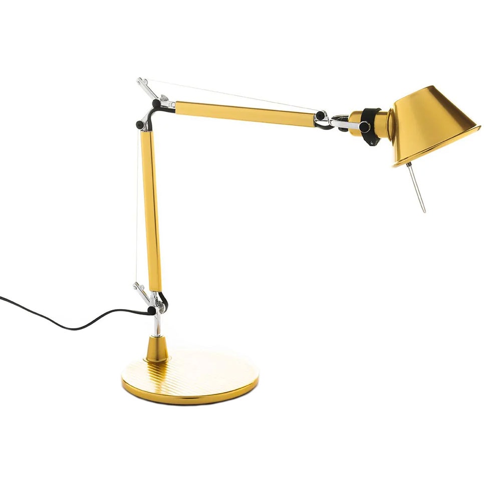 Artemide Tolomeo Micro Bordslampa Guld - Bordslampor Stål Guld - 0011860A