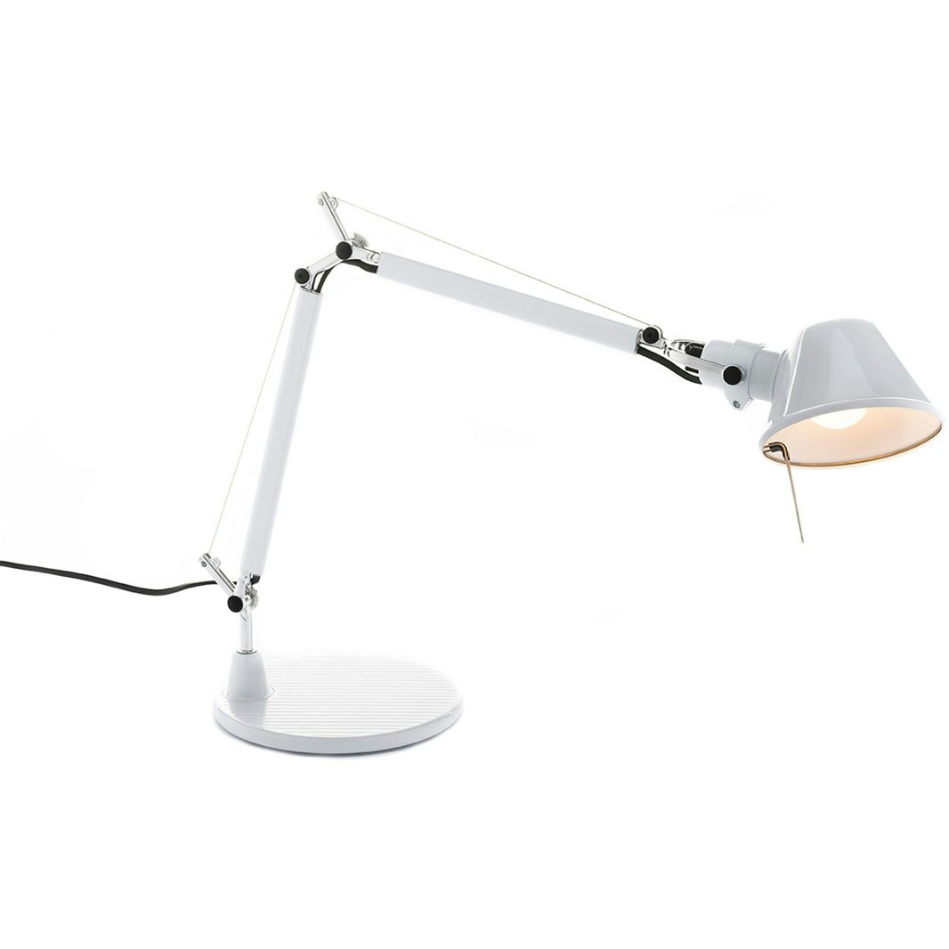 Artemide Tolomeo Micro Bordslampa Vit - Bordslampor Stål Vit - 0011820A
