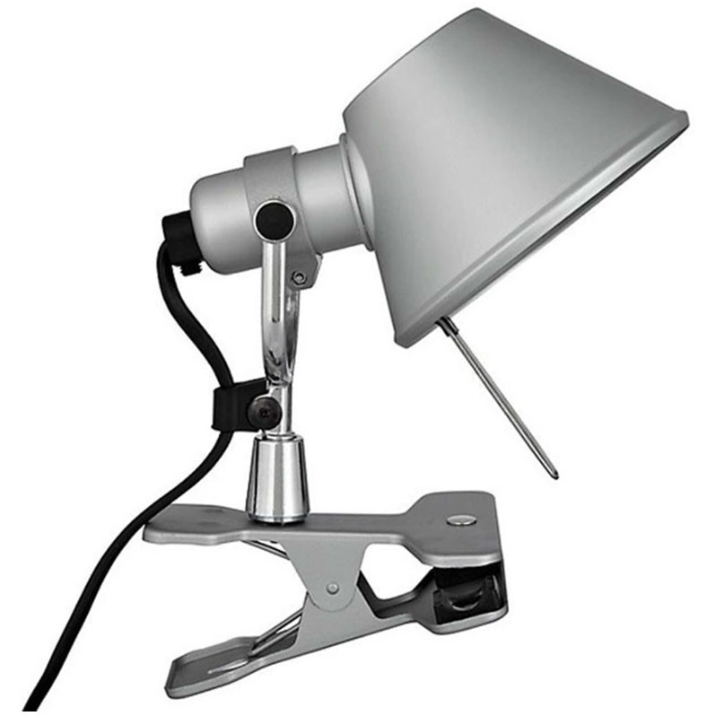 Artemide Tolomeo Micro Pinza Klämlampa Aluminium - Bordslampor Stål Aluminium - A010800