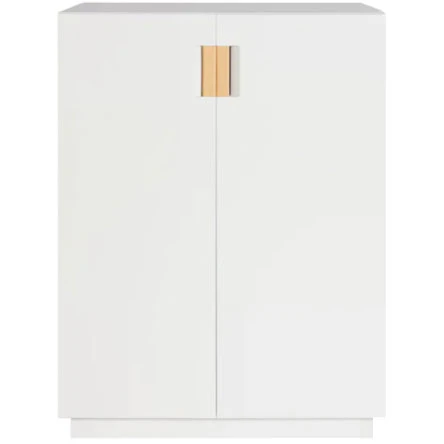 Asplund Frame 80 High Sk&aring;p Vit / Natural - Sk&aring;p & vitrinsk&aring;p L&auml;der Vit - F80HCD15