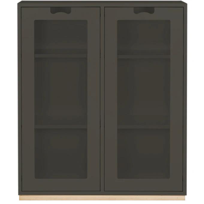 Asplund Sn&ouml; E Vitrinsk&aring;p 42 Cm Taupe - Sk&aring;p & vitrinsk&aring;p Ek Taupe - SCE42GD47P1