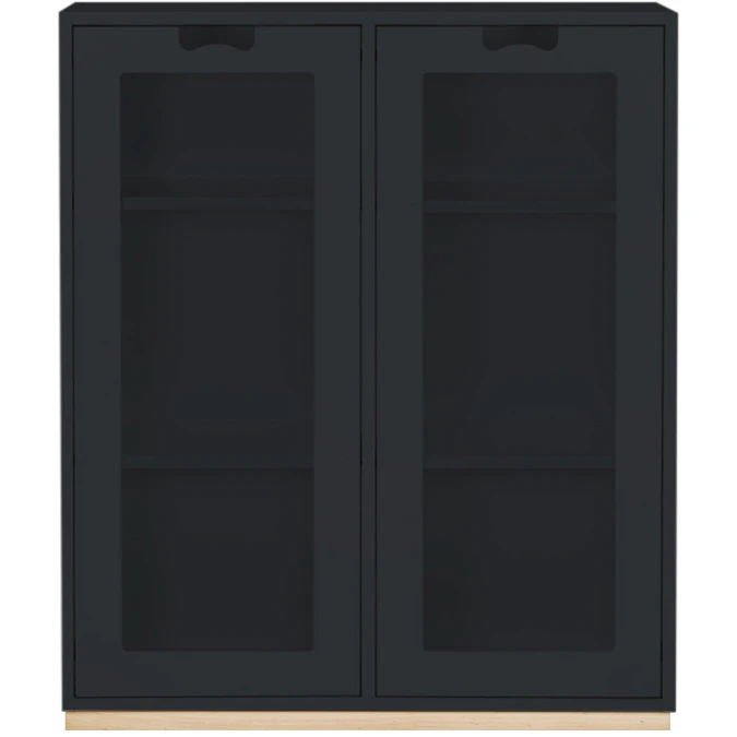 Asplund Sn&ouml; E Vitrinsk&aring;p 42 Cm Char Grey - Sk&aring;p & vitrinsk&aring;p Ek Char Grey - SCE42GD49P1