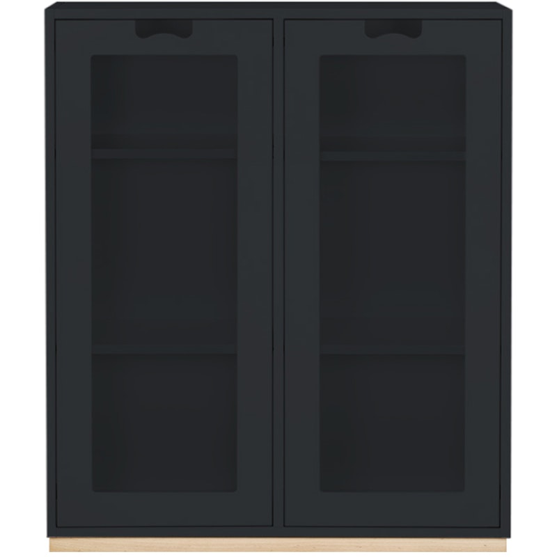 Snö E Vitrinskåp 42 cm, Char Grey