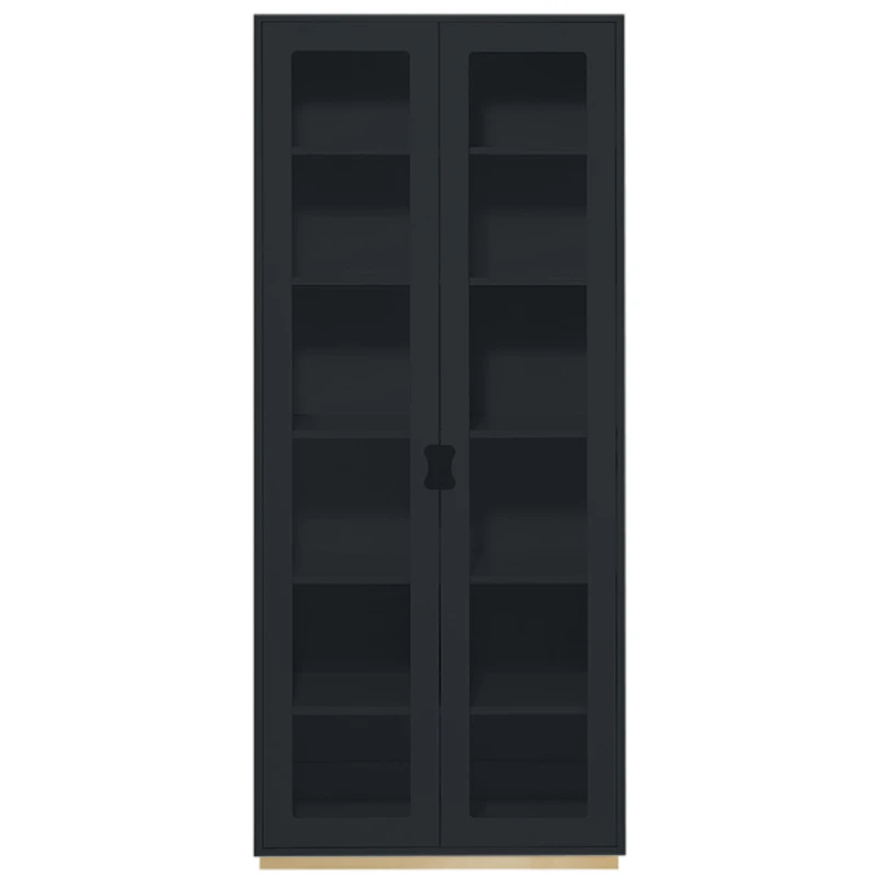 Snö F Vitrinskåp 42 cm, Char Grey