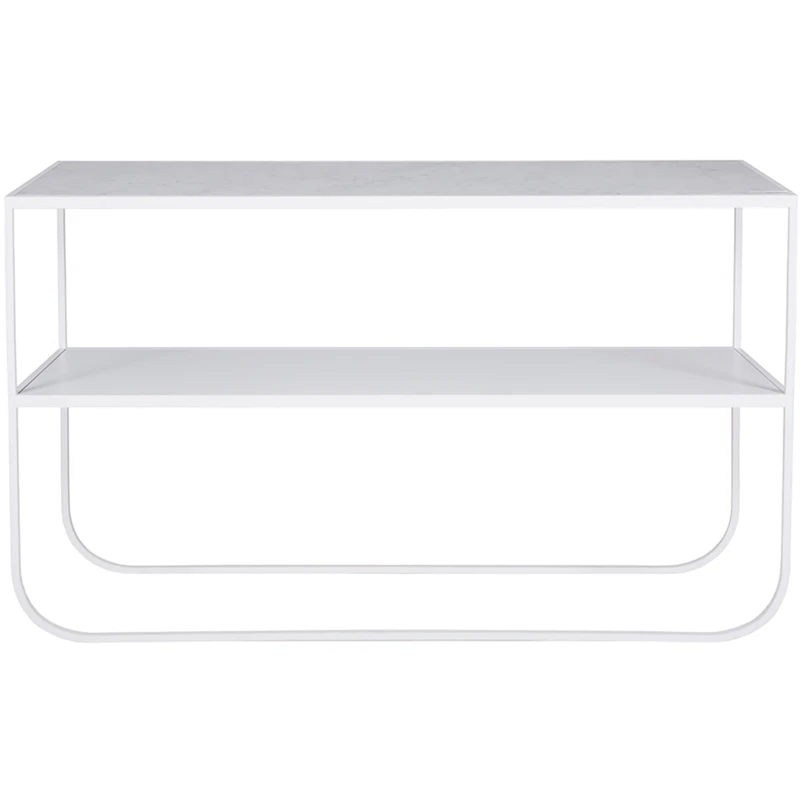 Tati Console 120 Sidobord, Vit / Carraramarmor