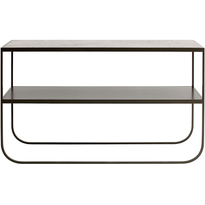 Tati Console 120 Sidobord, Char Grey / Jurakalksten
