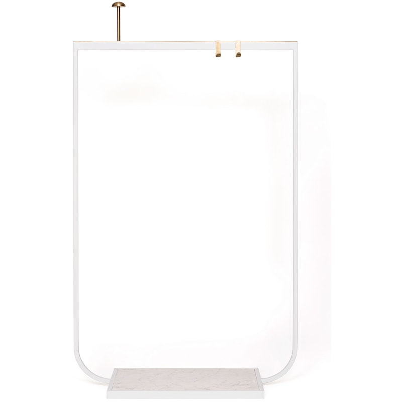 Tati Klädhängare 100 cm, Vit / Carraramarmor