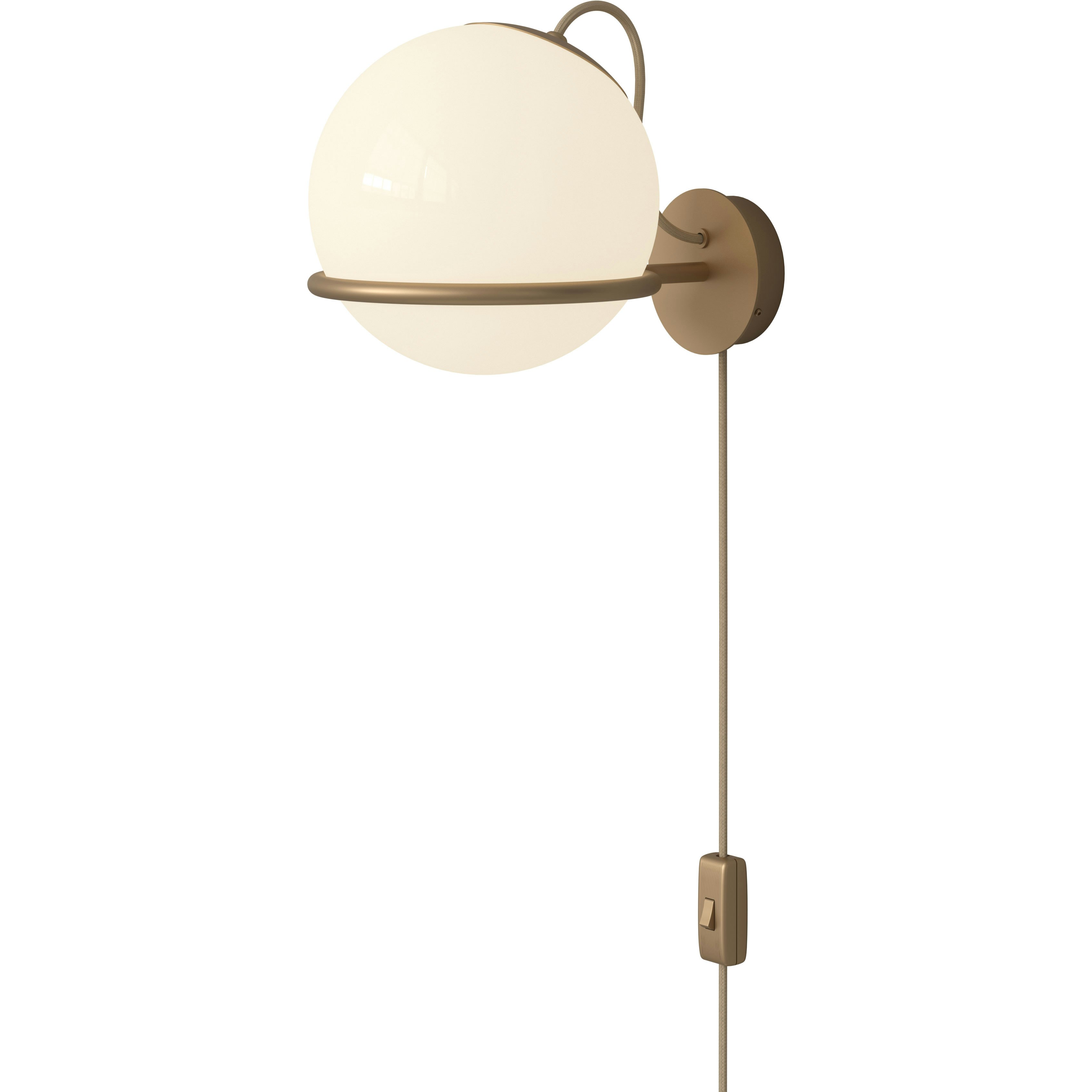 Astep Model 238/1 Vägglampa Champagne - Vägglampor Opalglas Champagne - T08-W2S-M1D0