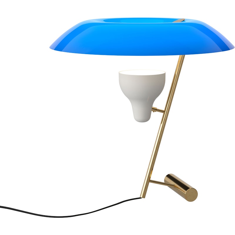 Model 548 Bordslampa, Polerad Mässing / Azure