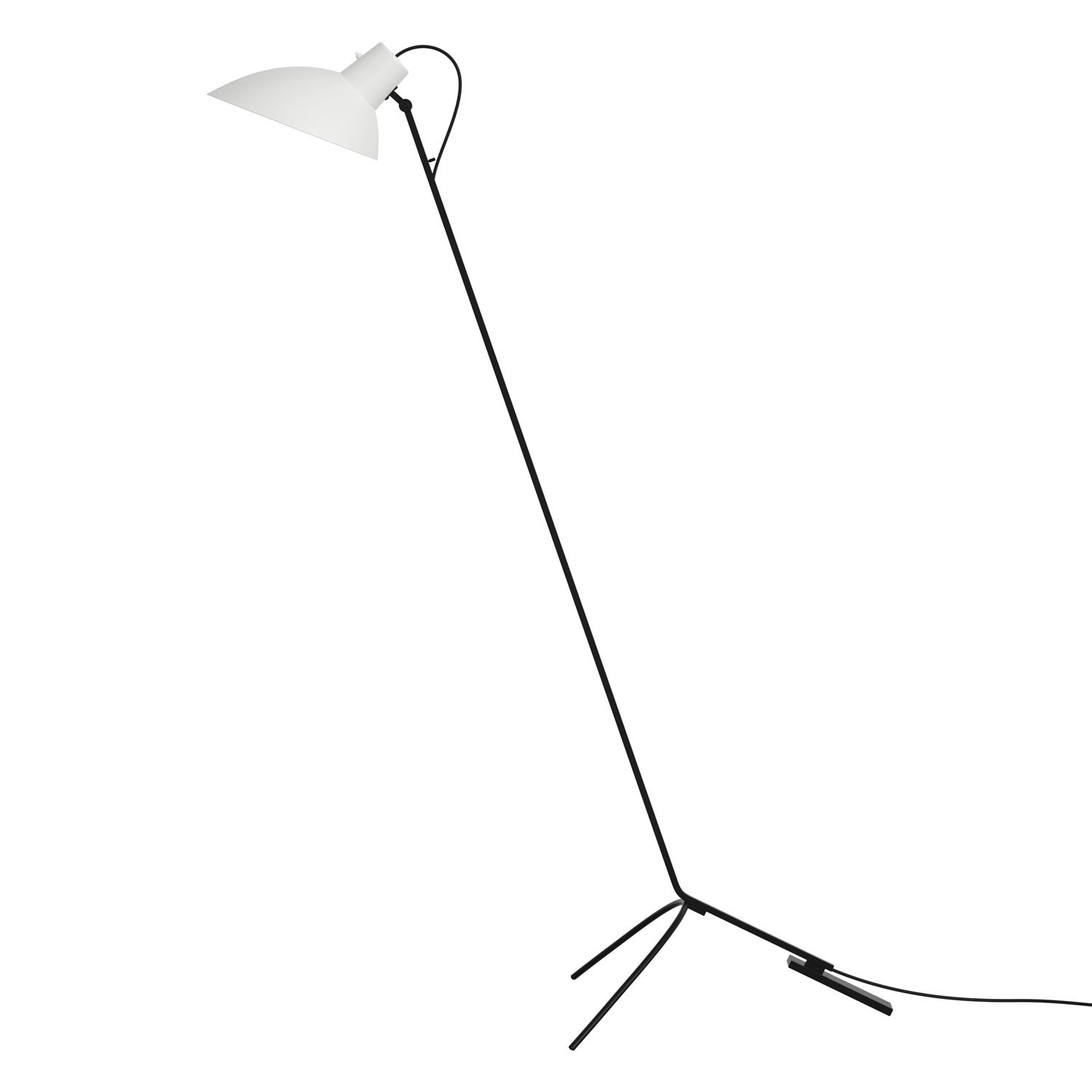 Astep Vv Cinquanta Golvlampa Svart / Vit - Golvlampor Stål Vit - T02-F21-00BW