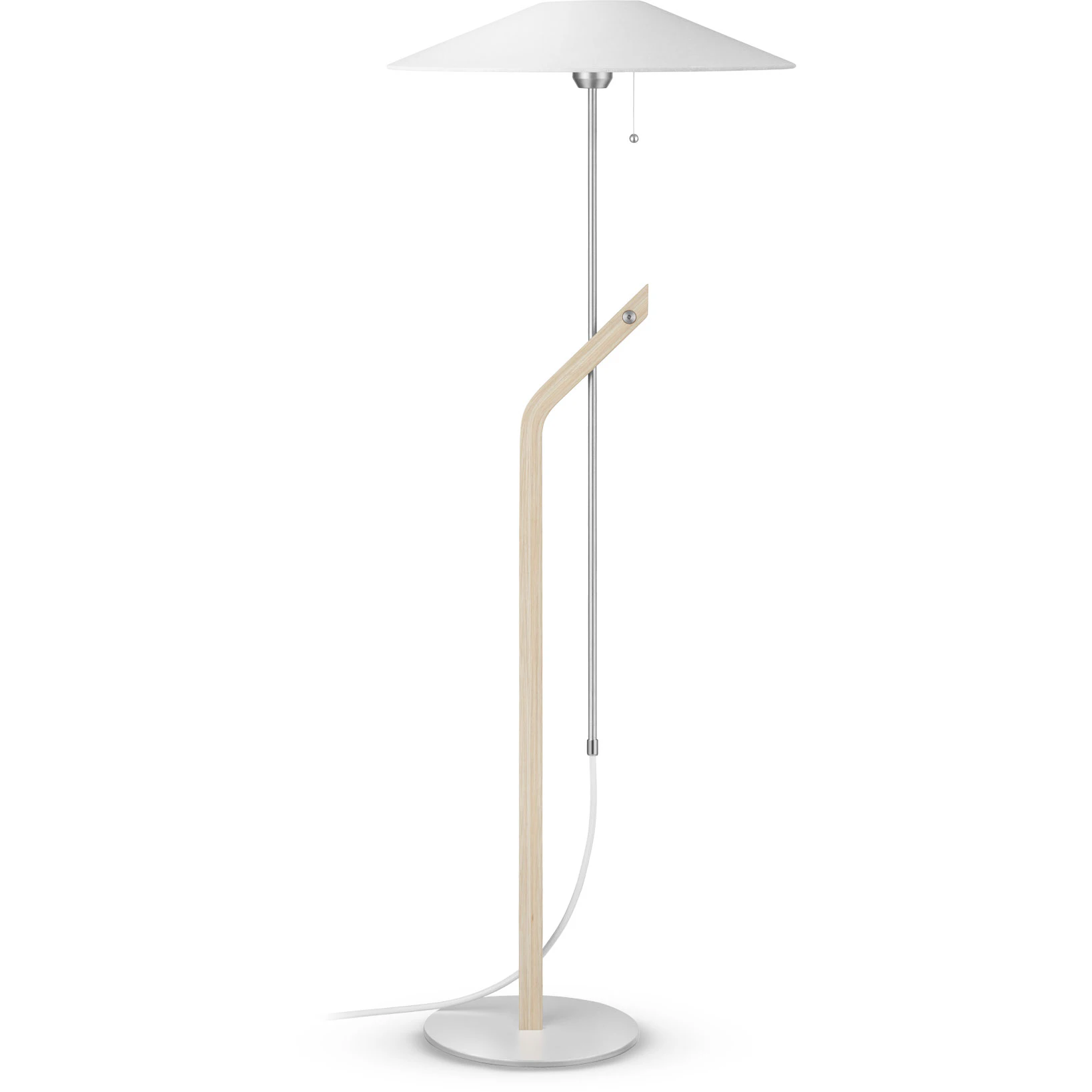 Ateljé Lyktan Hockey Golvlampa Vitlaserad Ask - Golvlampor Linne Ask - 250838