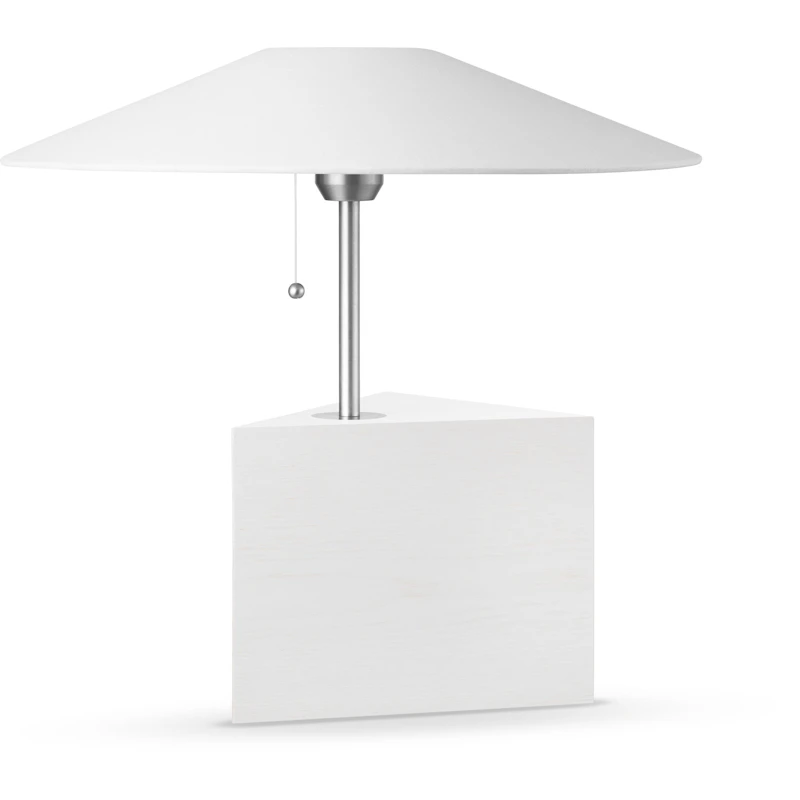 Triggy Bordslampa, Vitlaserad Ask