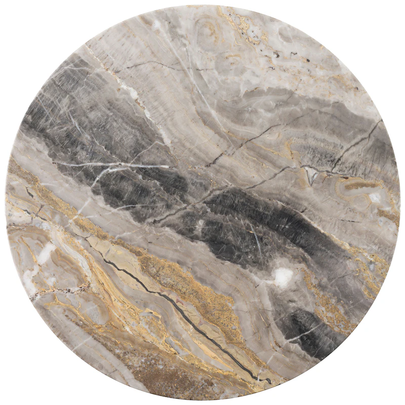 Androgyne Bordsskiva Ø42 cm, Grey Galaxy-marmor