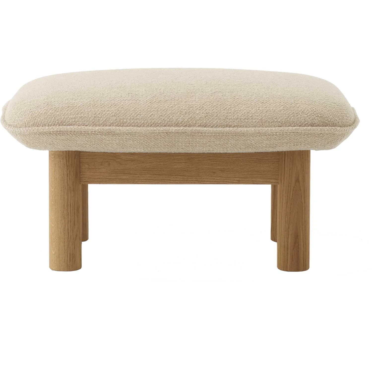 Audo Copenhagen Brasilia Ottoman Naturlig Ek 02 Beige - Fotpallar Boucl&eacute; Boucl&eacute; 02 Beige - 71022-005389