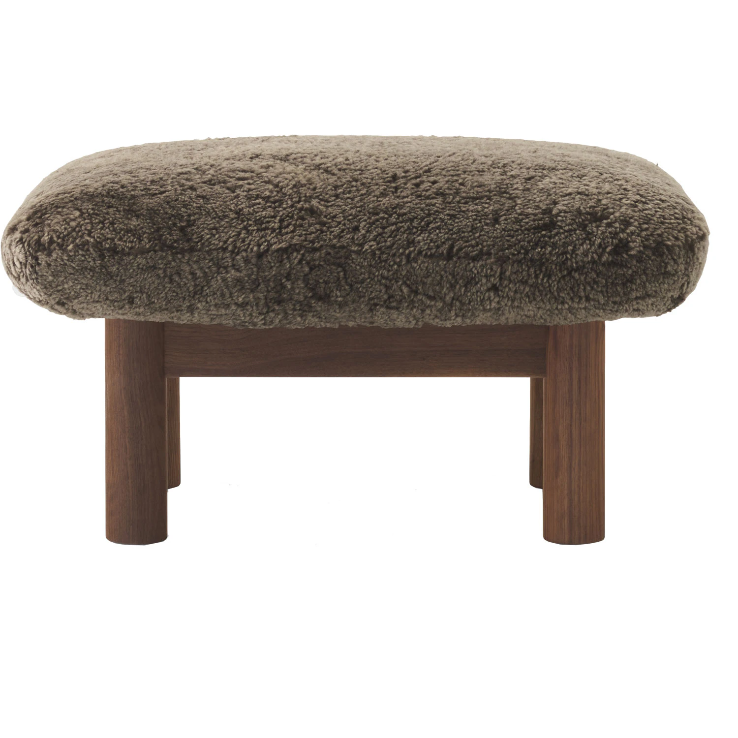 Audo Copenhagen Brasilia Ottoman Valn&ouml;t Root - Fotpallar F&aring;rskinn Root - 71022-005737