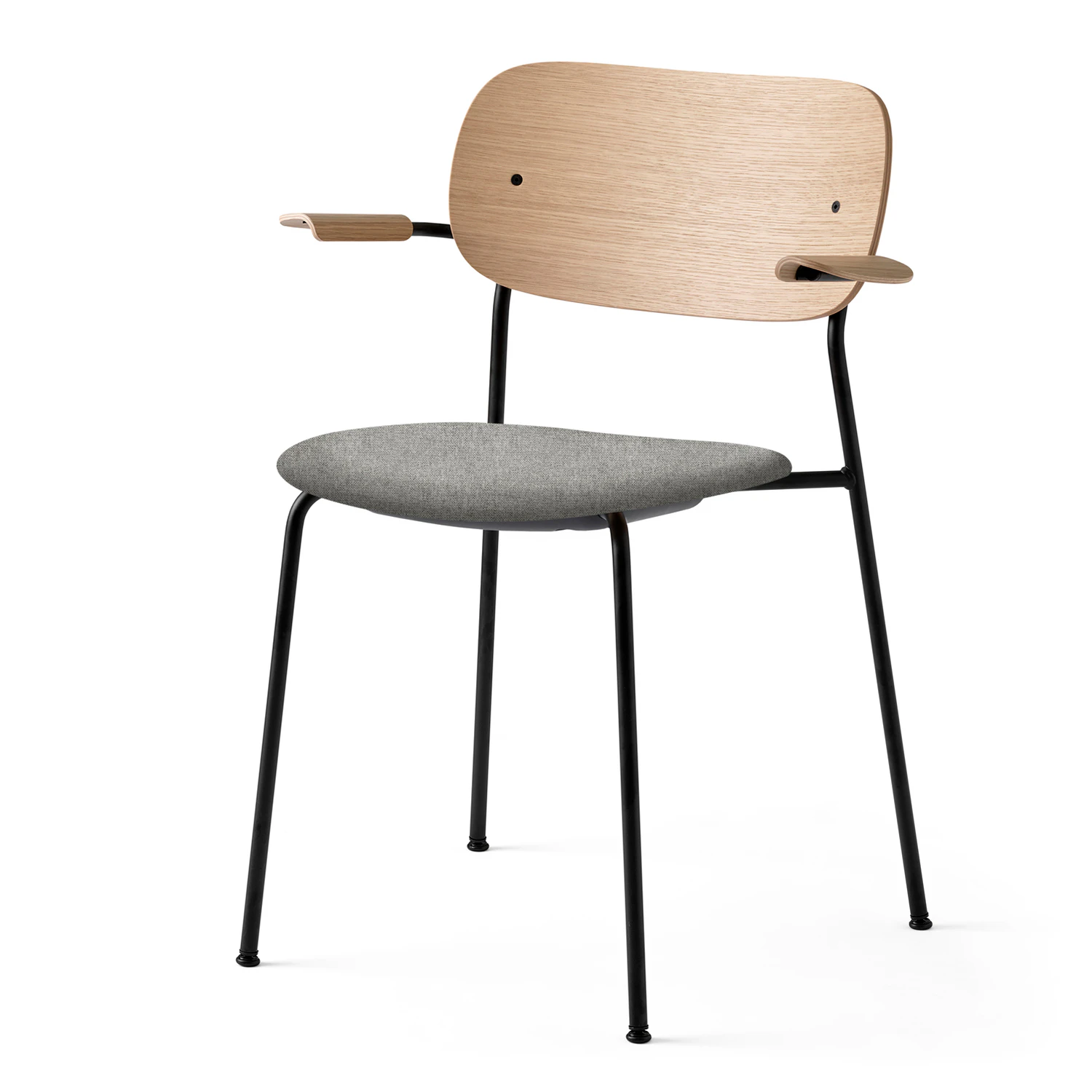 Audo Copenhagen Co Karmstol Svart St&aring;l Hallingdal 130/neutral Ek - Stolar Ekfan&eacute;r Svart - 1168039