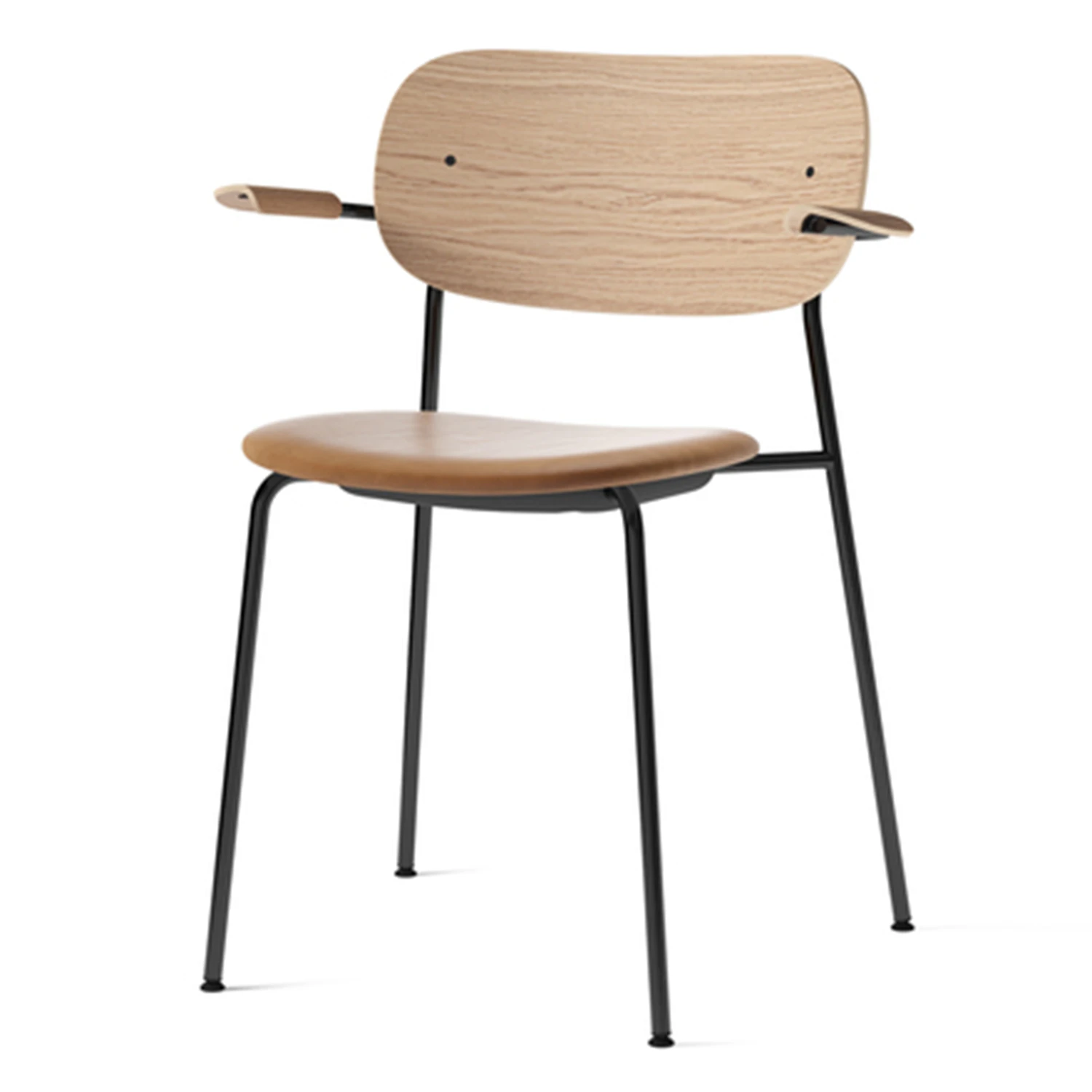 Audo Copenhagen Co Karmstol Svart St&aring;l Dakar 0250/neutral Ek - Stolar Ekfan&eacute;r Dakar 0250 - 71145-004345