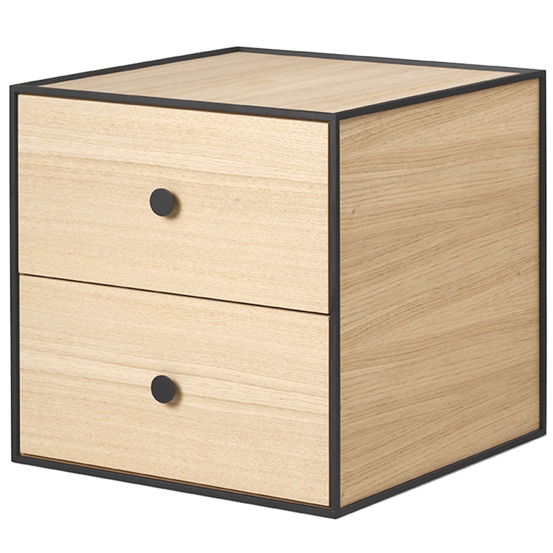 Frame 35 Sängbord Med 2 Lådor, Ek