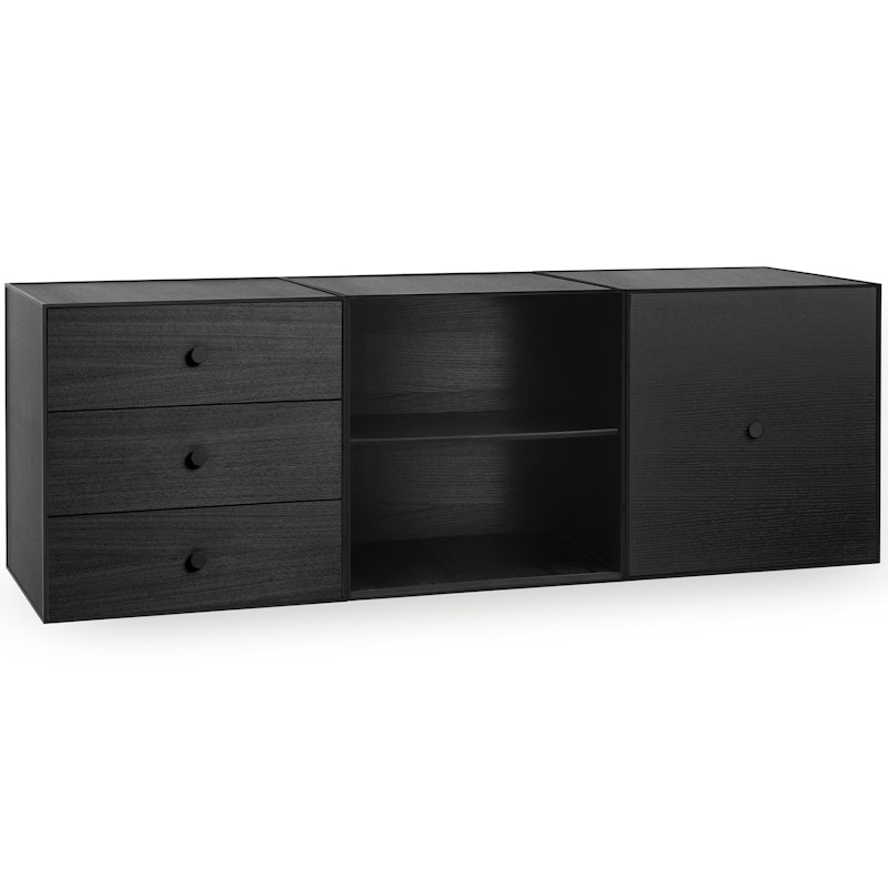 Frame 49 Trio Sideboard, Svartbetsad Ask