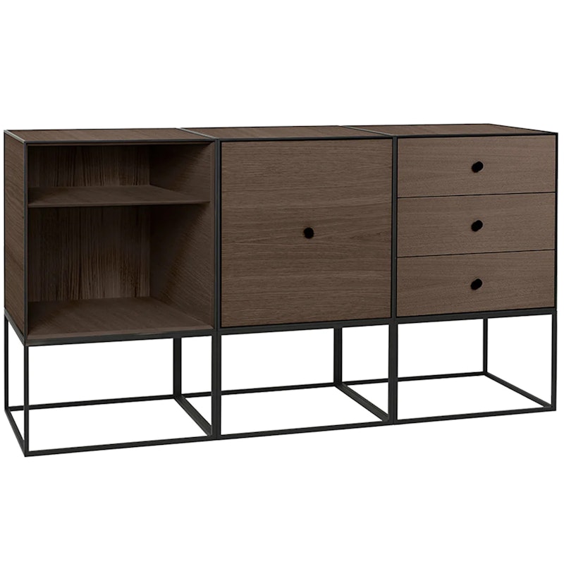 Frame 49 Trio Sideboard Med Underrede, Rökt Ek