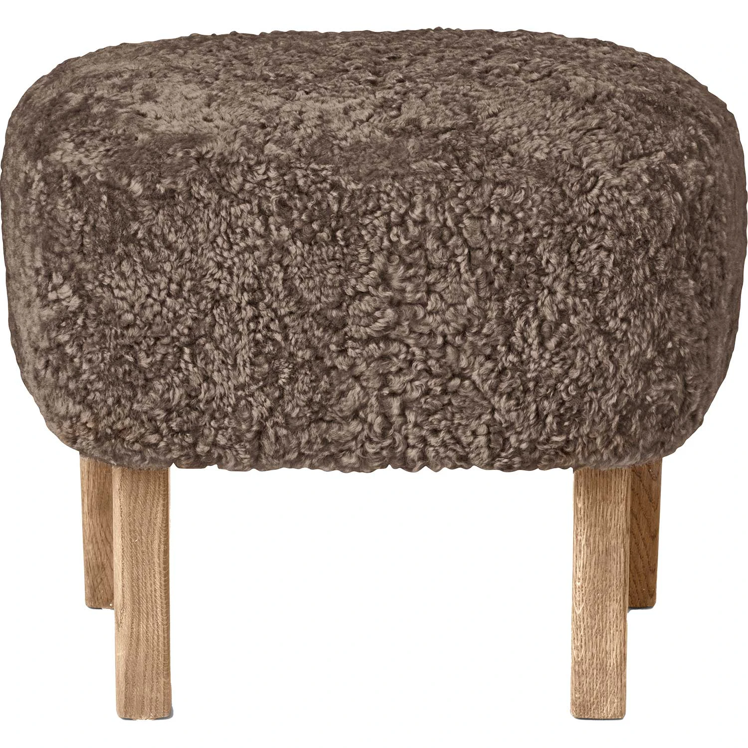 Audo Copenhagen Ingeborg Fotpall Sahara / Natural Ek - Fotpallar F&aring;rskinn Brun - 71139-004073
