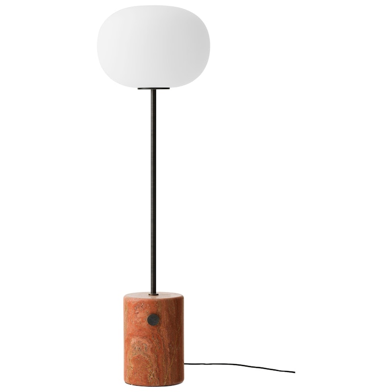 JWDA Golvlampa, Red Travertine / Bronserad Mässing
