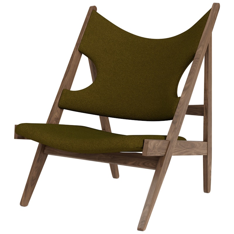 Knitting Loungestol, Valnöt / Sahco Baru 0950
