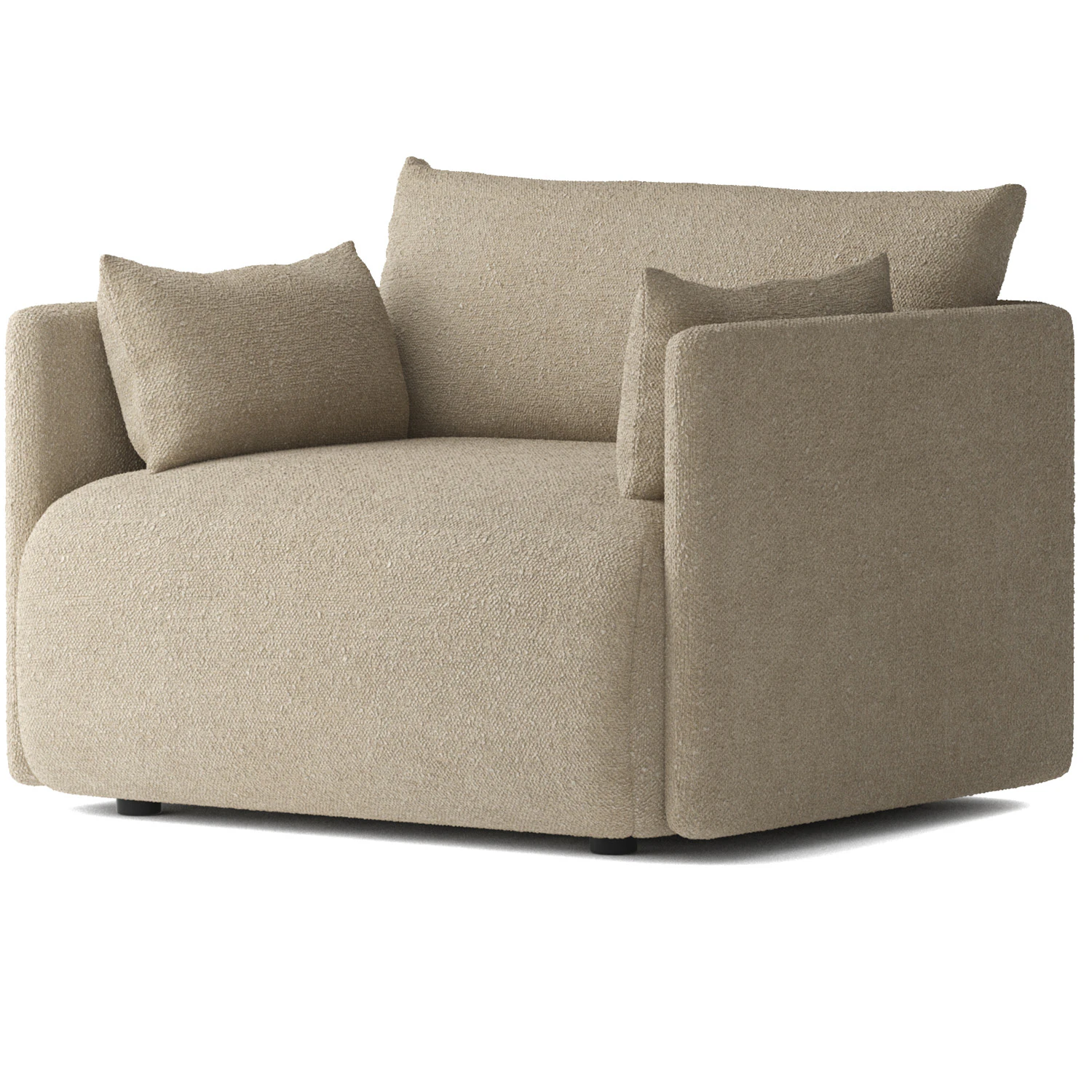 Audo Copenhagen Offset F&aring;t&ouml;lj Beige - F&aring;t&ouml;ljer Boucl&eacute; Beige - 71059-002298