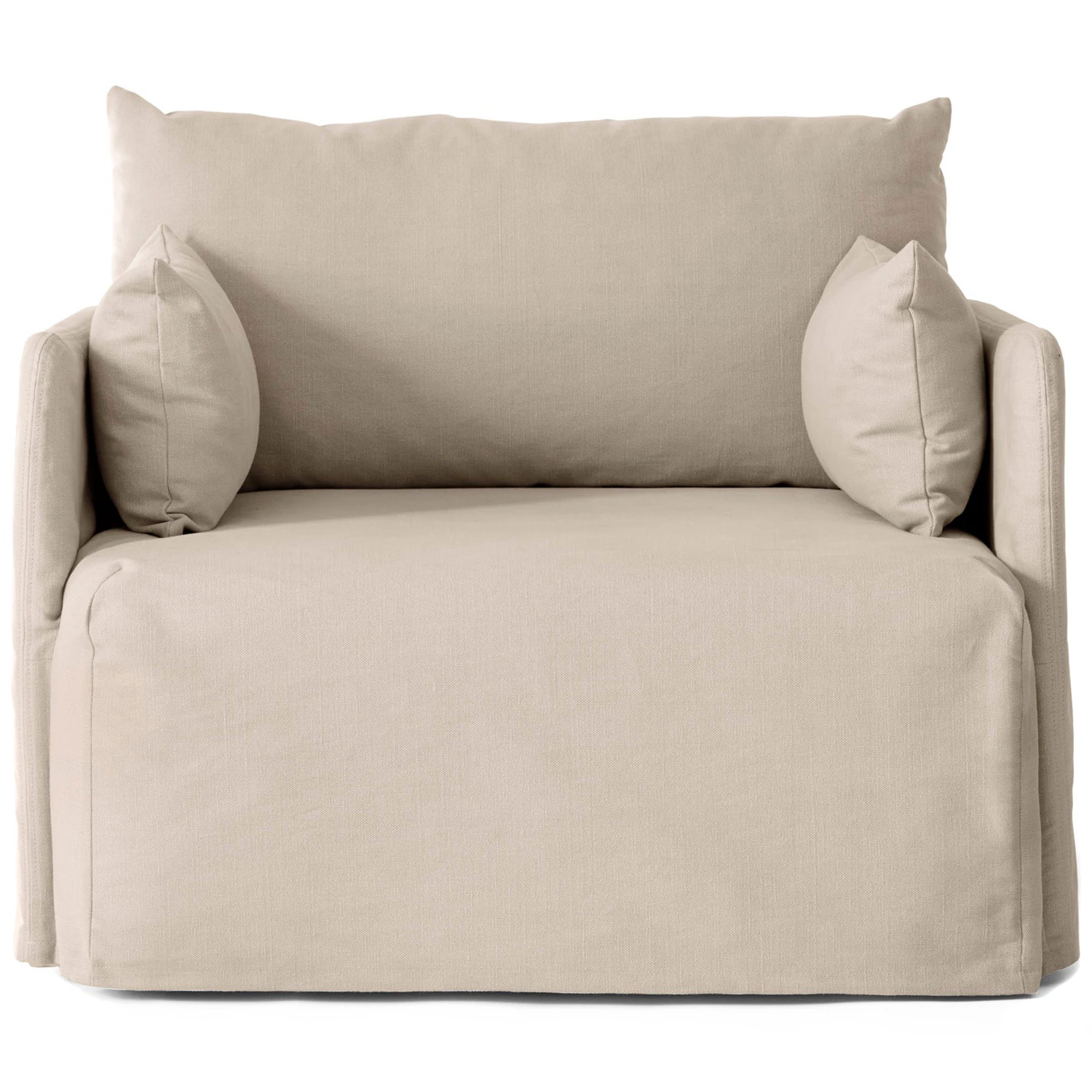 Audo Copenhagen Offset F&aring;t&ouml;lj Avtagbar Kl&auml;dsel Logan Sand - F&aring;t&ouml;ljer &Aring;tervunnen Bomull Sand - 71059-002567