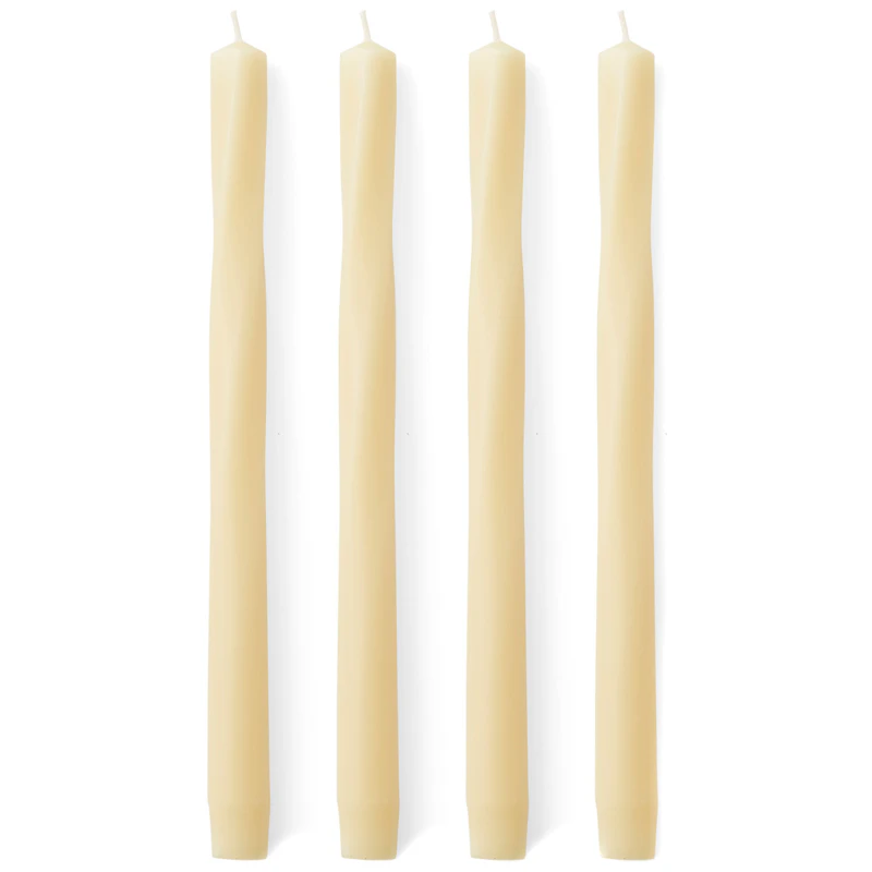 Twist Ljus 4-pack, Ivory
