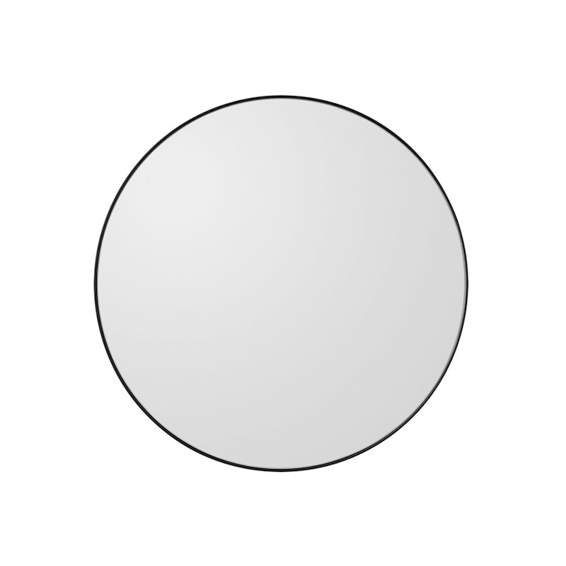 Circum Väggspegel Ø50 cm, Svart / Klar