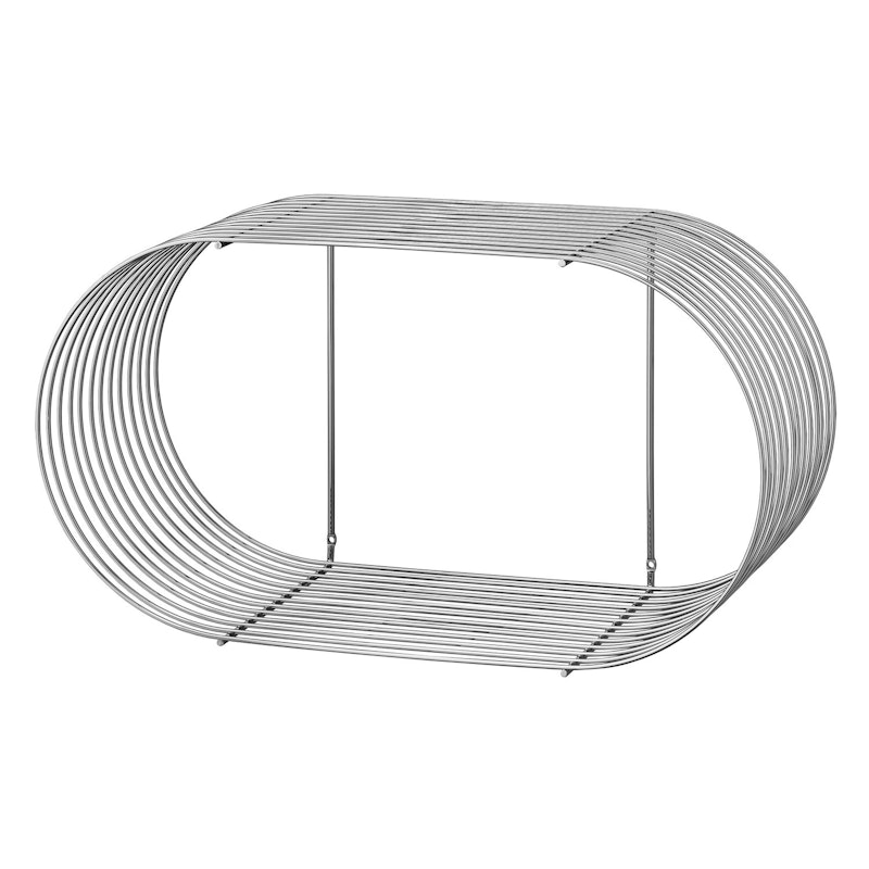 Curva Hylla Stor 61.4 x 33 cm, Silver