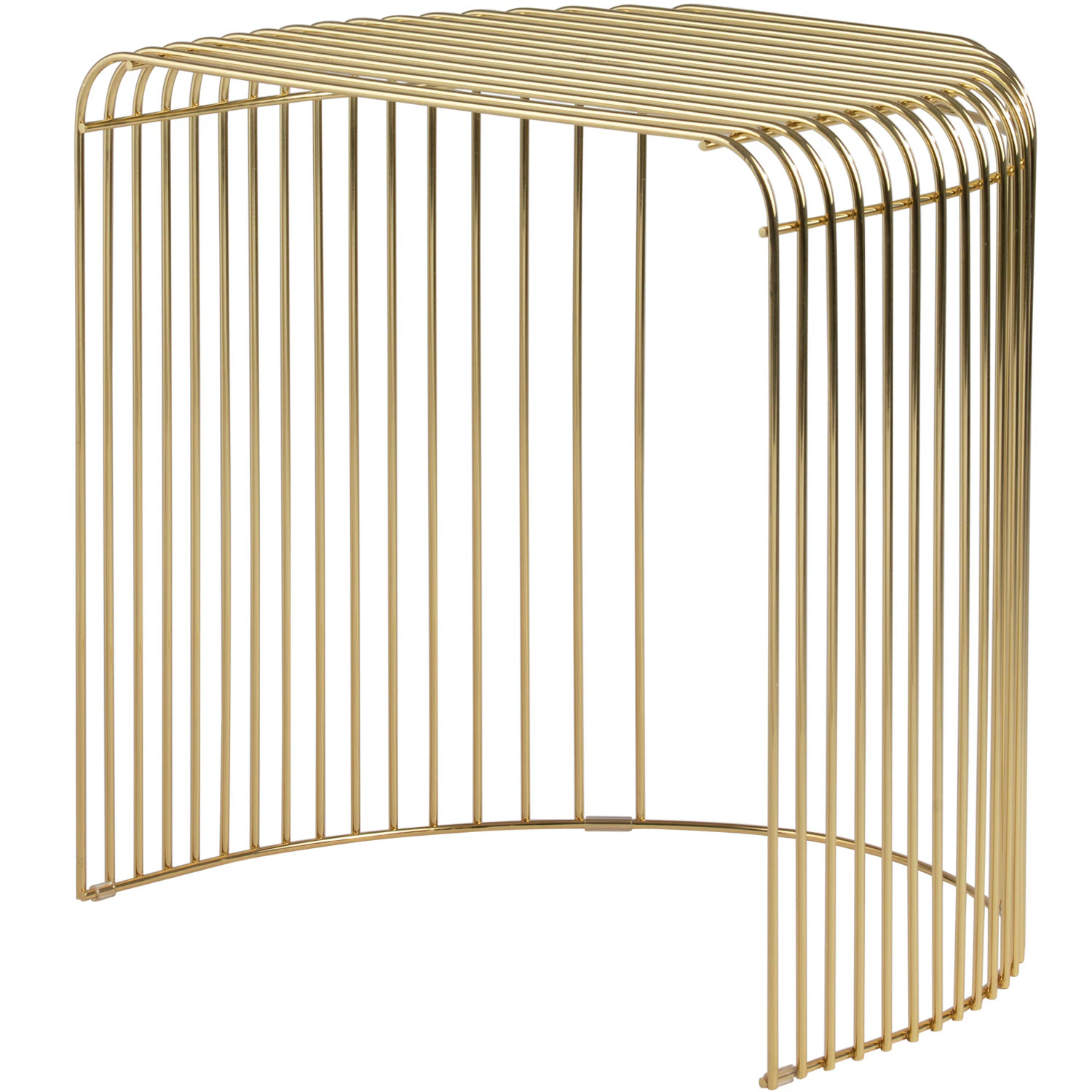 Aytm Curva Sidobord M&auml;ssingpl&auml;terat Guld - Sidobord & Avlastningsbord St&aring;l Guld - 506460005082