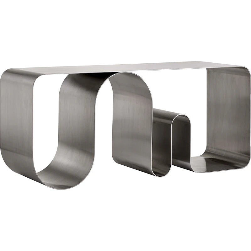 Curva Solid Bänk, Silver