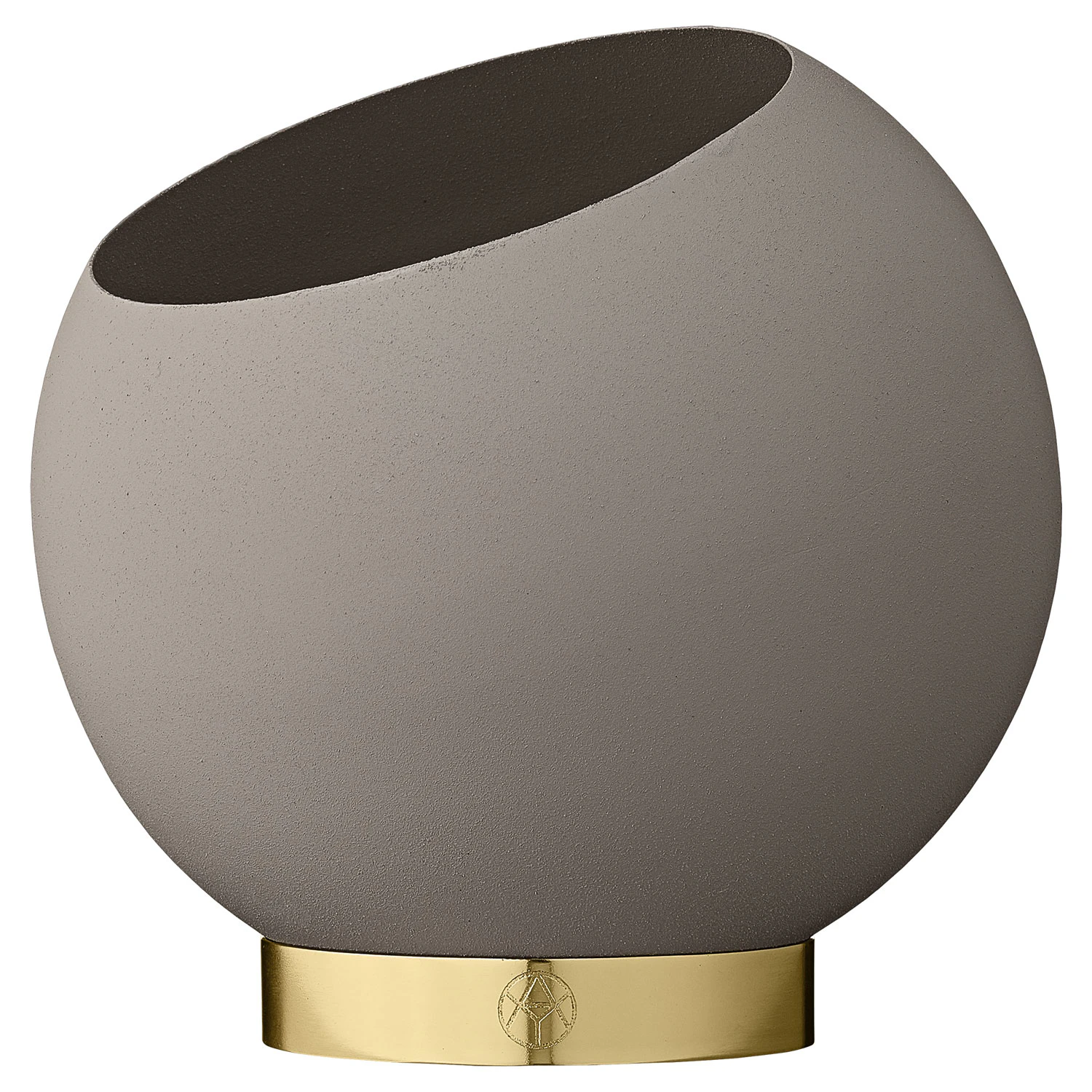 Aytm Globe Blomkruka &Oslash;17 Cm Taupe - Krukor J&auml;rn Taupe - 504670044011