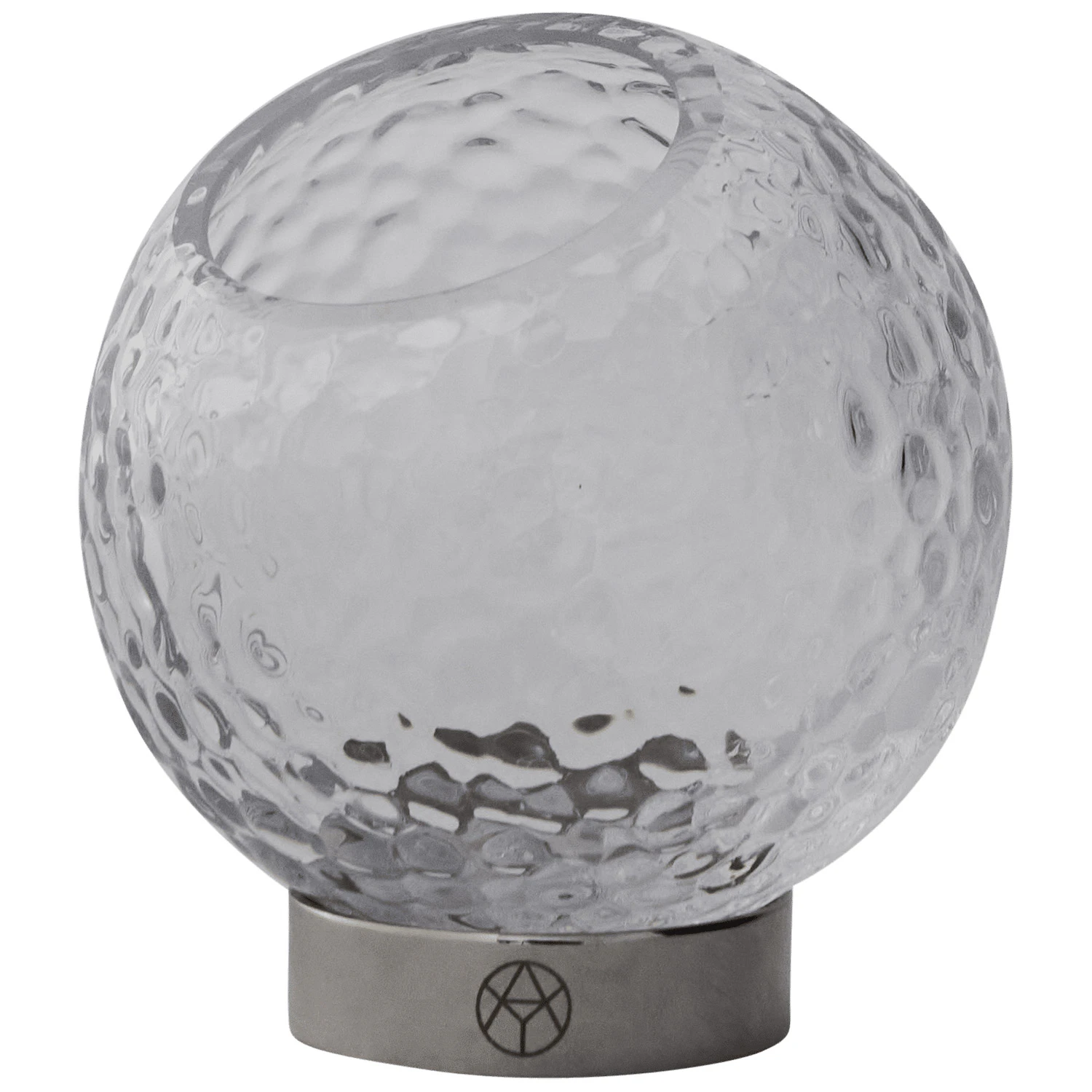 Aytm Globe Bubbles Ljuslykta &Oslash;10 Cm Klar / Silver - Ljusstakar Glas Klar - 510760000013
